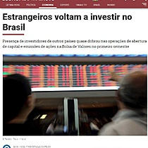 Estrangeiros voltam a investir no Brasil